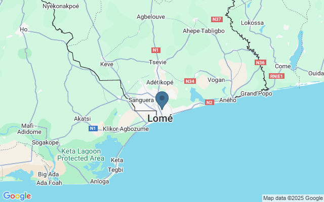 Kaart met locatie Grand Marché
